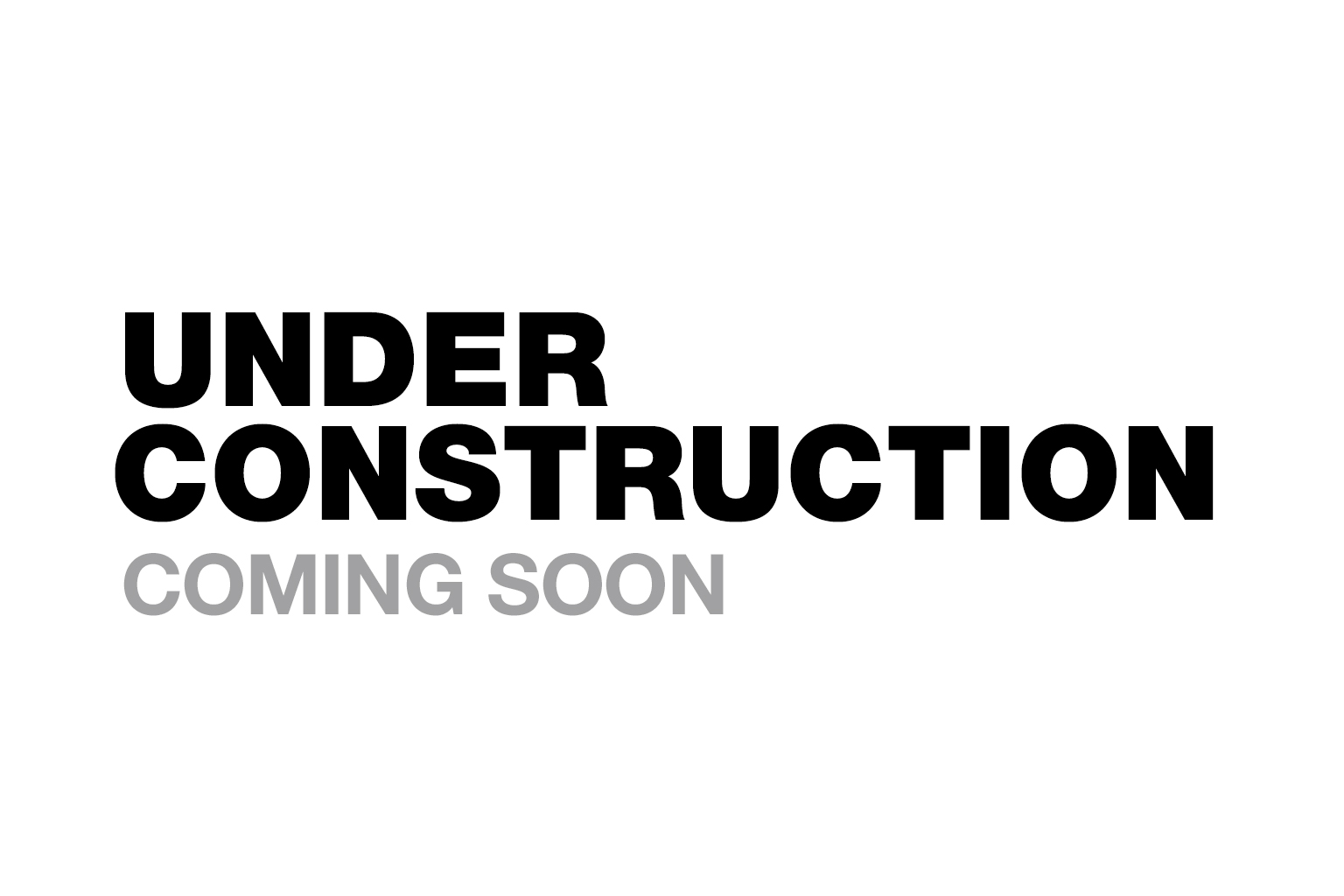 Under Construction - Coming Soon